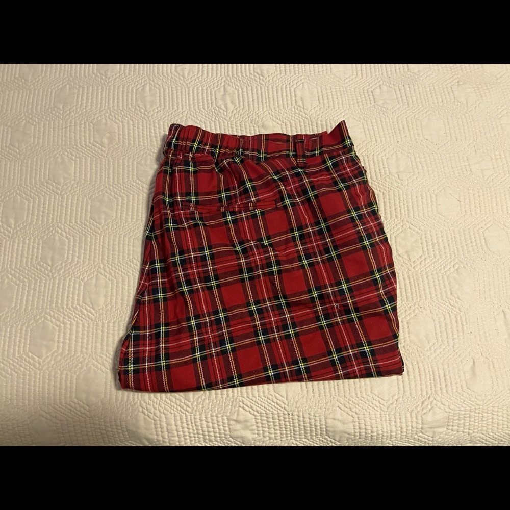 Red Plaid Pants